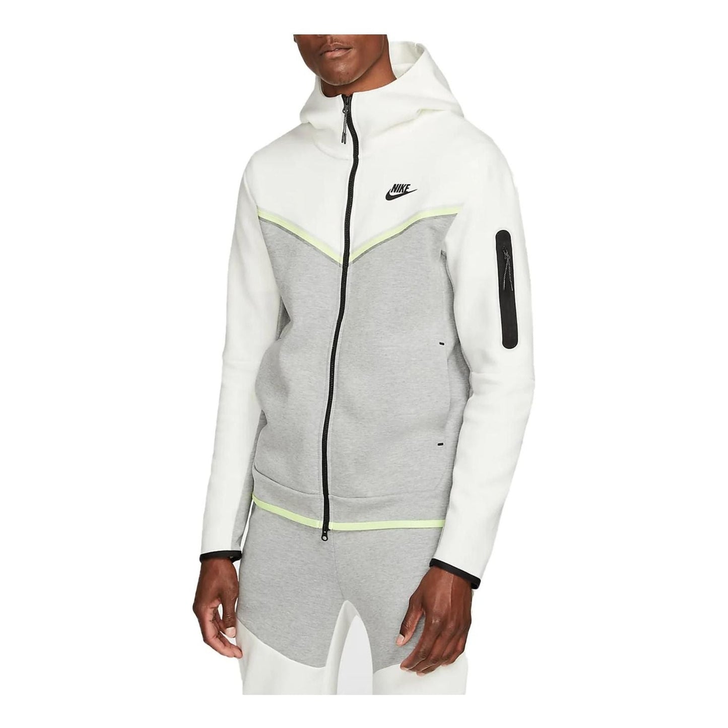 Nike Sportswear Tech Fleece Fullzip Hoodie 'Sail Grey' CU4489-133