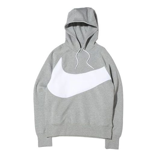 Men's Nike Sportswear Swoosh Tech Fleece Contrasting Colors Large Logo Printing Sports Gray DD8223-063