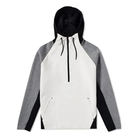 Nike Tech Fleece Half Zip Hoodie 'Light Bone Carbon Heather' 884892-072