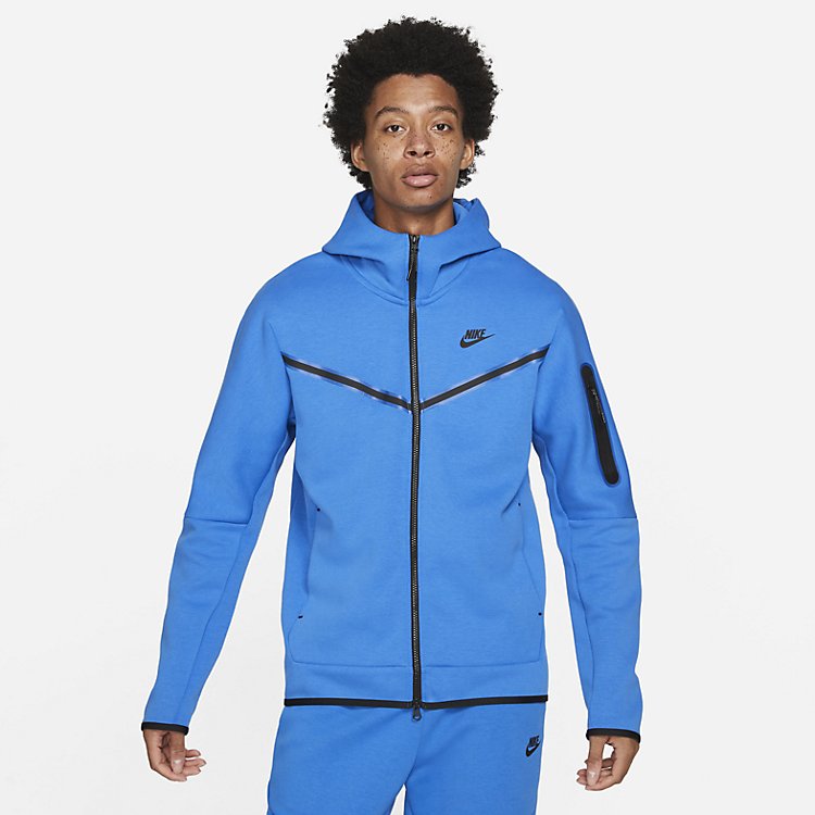 Nike Sportswear Tech Fleece Full-Zip Hoodie 'Signal Blue' CU4489-403