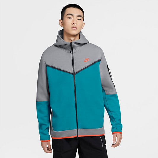 Nike Sportswear Tech Fleece Full-Zip 'Grey Turquoise' CU4489-012