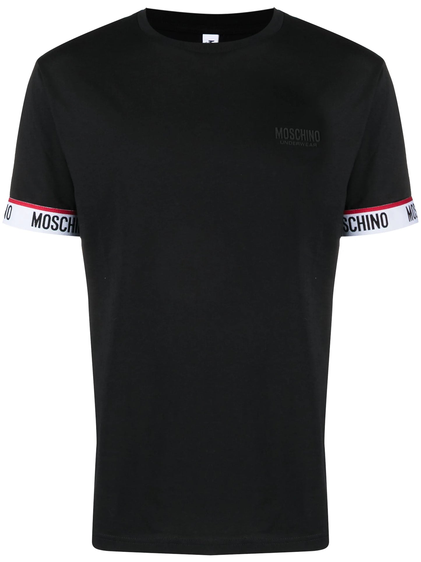 Moschino logo-tape detail cotton T-shirt