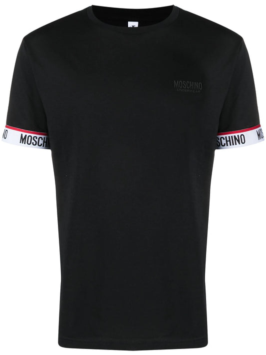 Moschino logo-tape detail cotton T-shirt