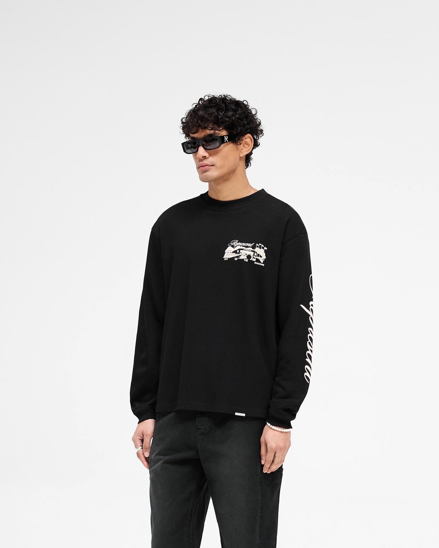 Raceway Long Sleeve T-Shirt - Jet Black