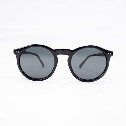 Old School Round Sunnies-Black