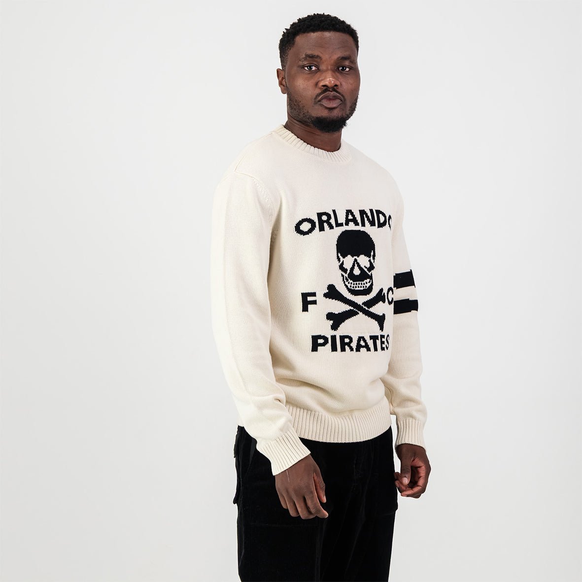 Orlando Pirates Xbone Crew Knit LS Jersey-Ivory