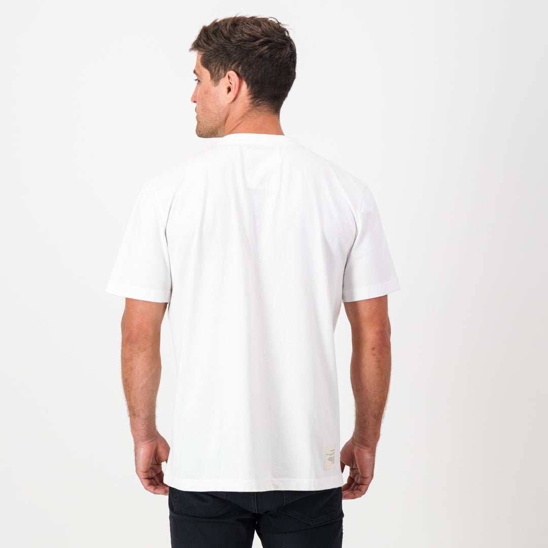 Old School CT Map Regular Crew Tee-White