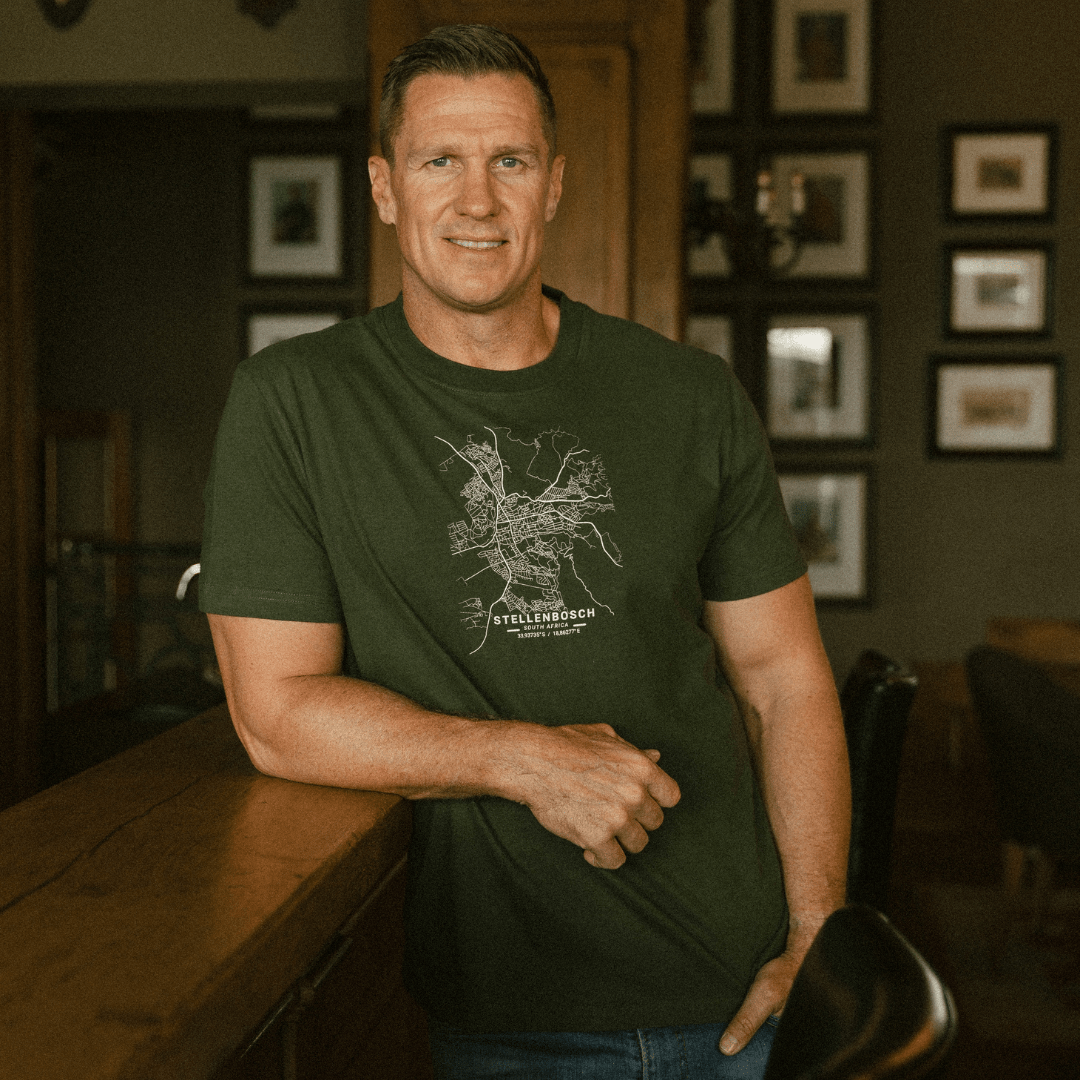 Old School Stellies Regular Crew Tee-LT Military Olive