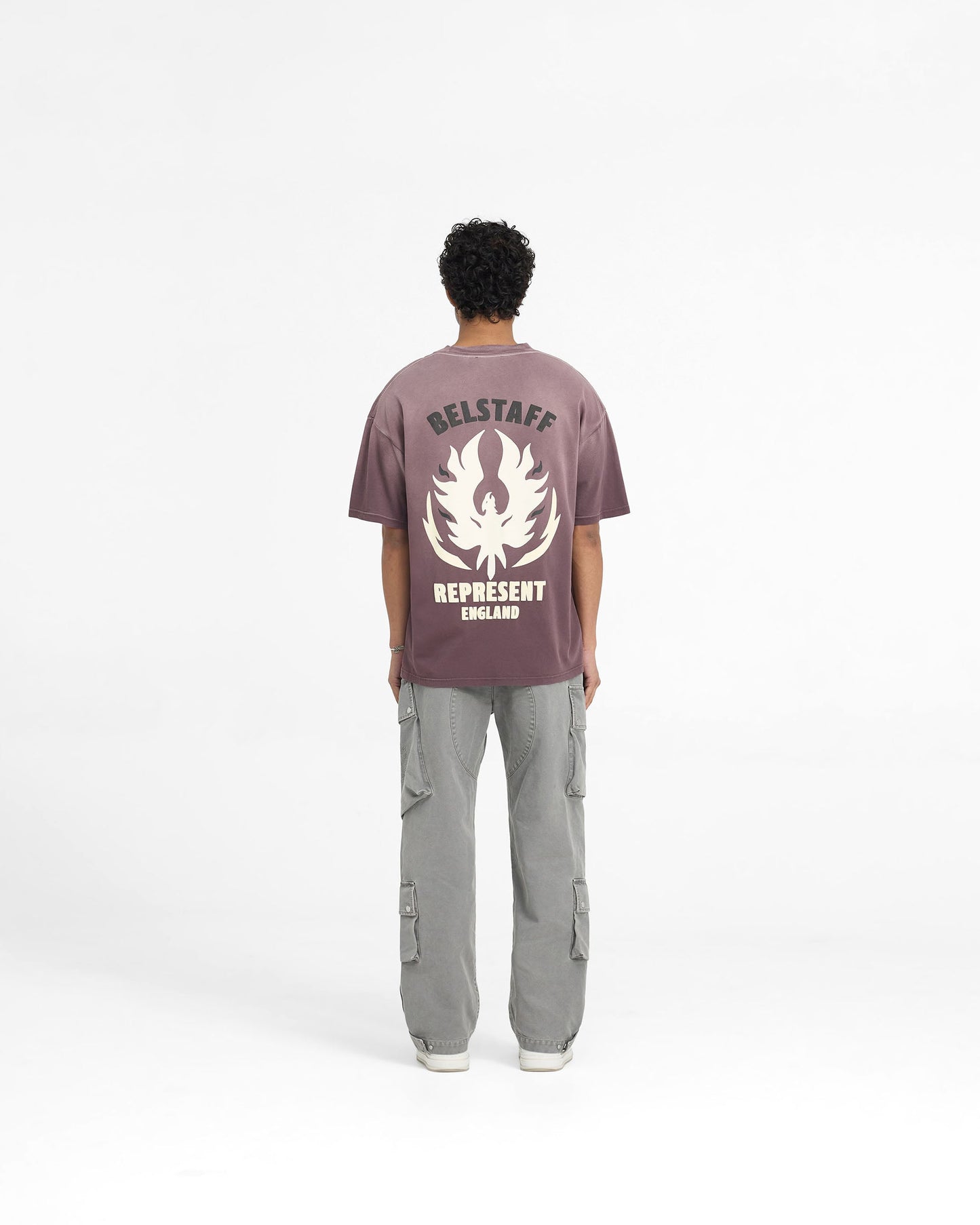 Represent X Belstaff Flame Phoenix T-Shirt - Plum