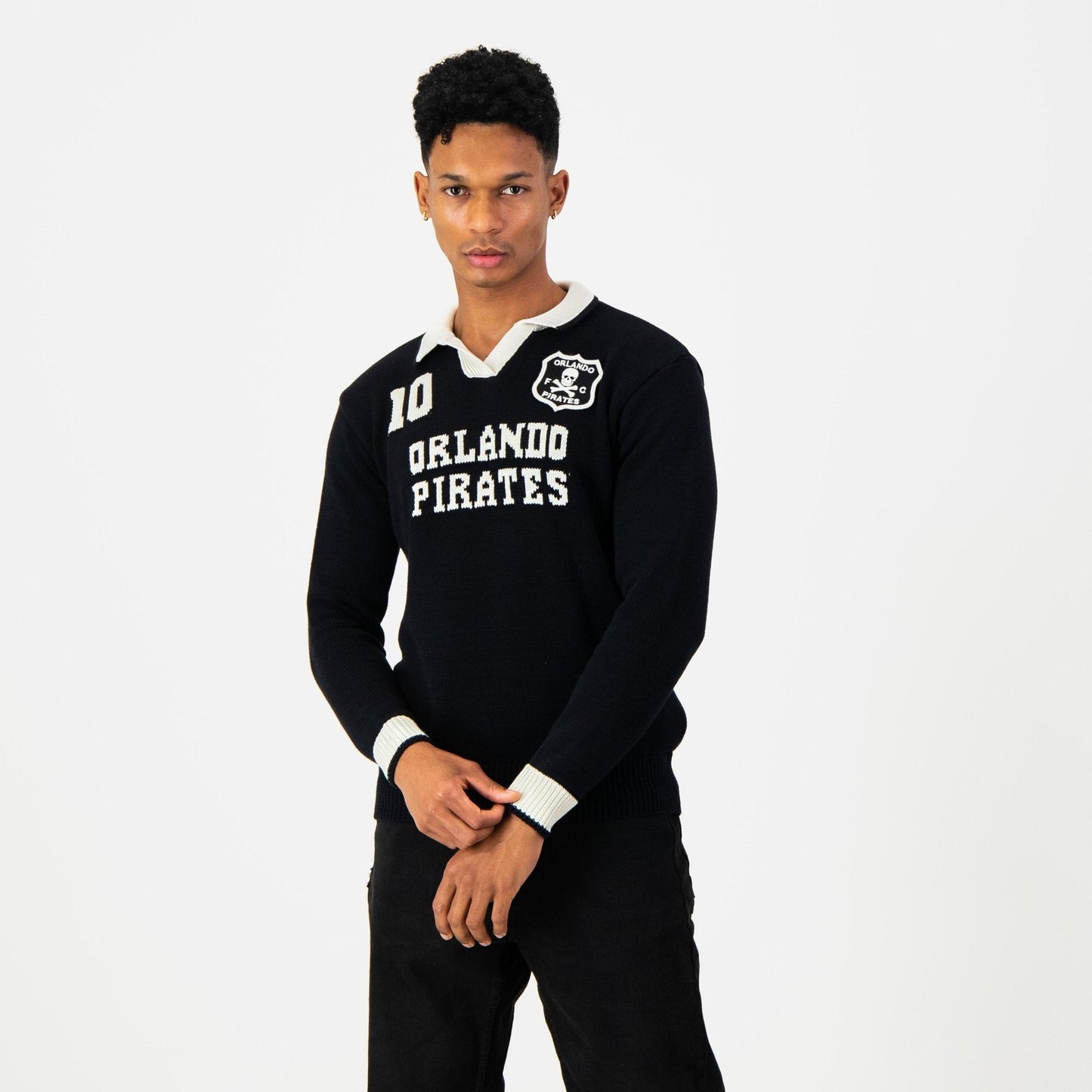Orlando Pirates Knitted LS Jersey-Black