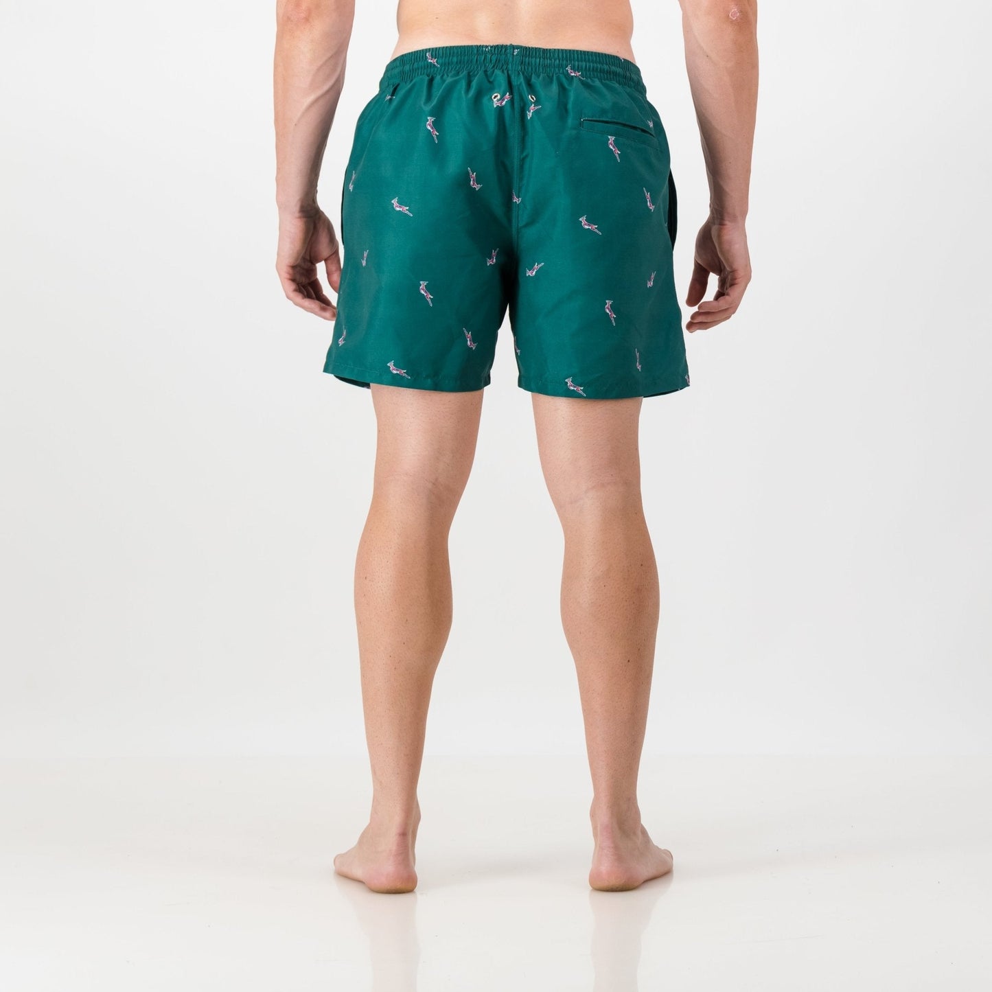 Springboks All Over Print Swim Short-Teal