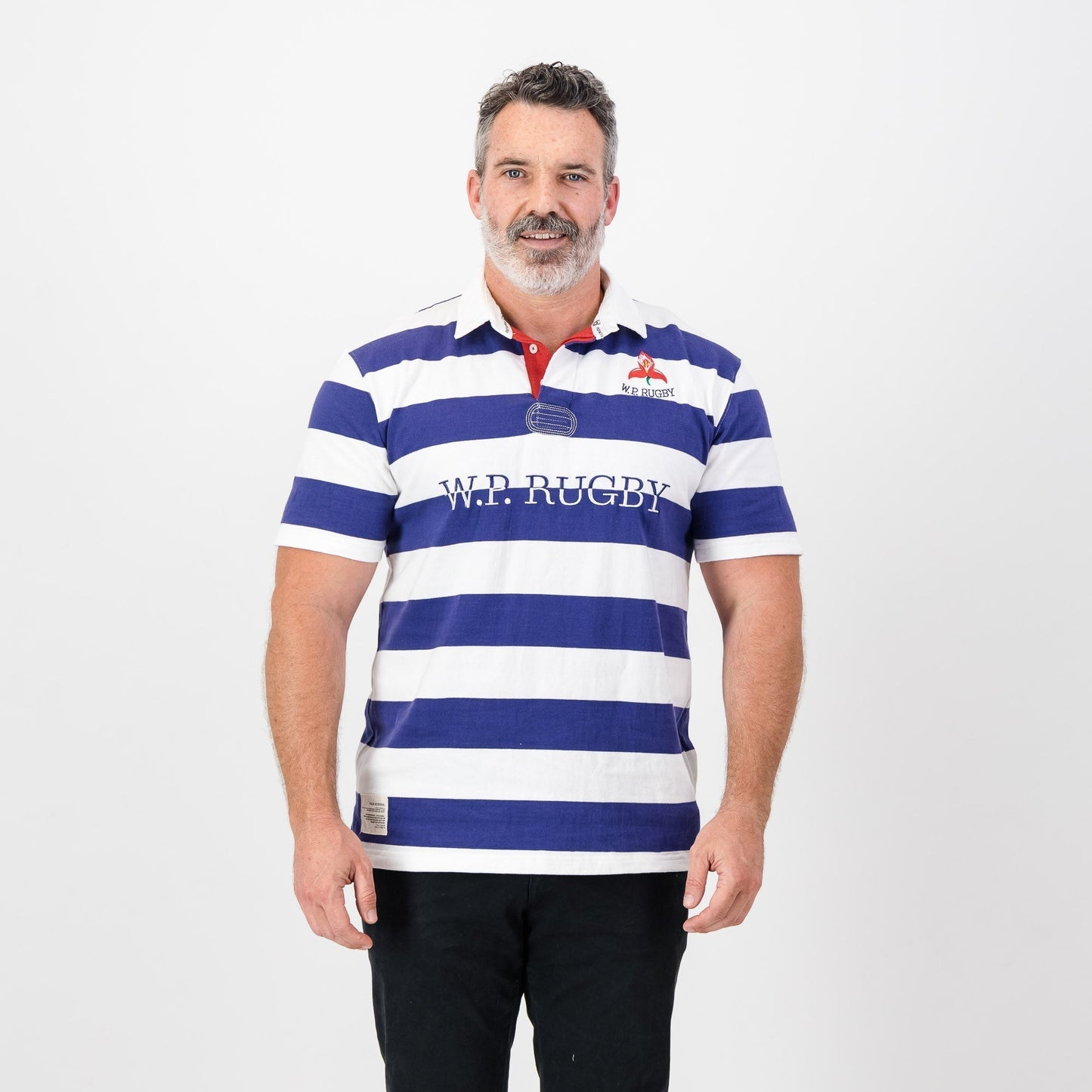 Provincial WP Stripe SS Rugby Jersey-White