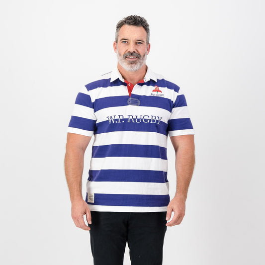 Provincial WP Stripe SS Rugby Jersey-White