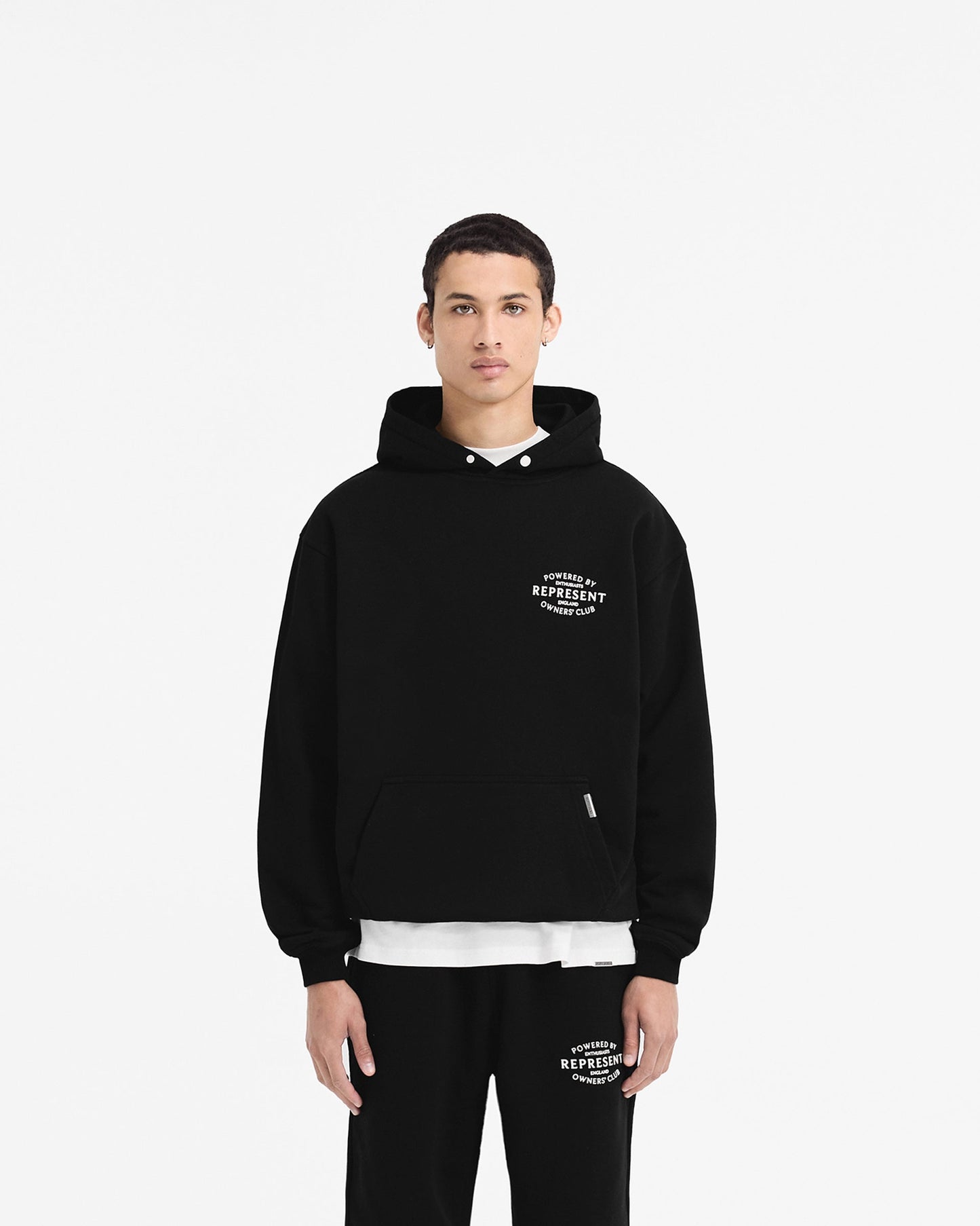 Represent Owners Club Stamp Hoodie - Jet Black