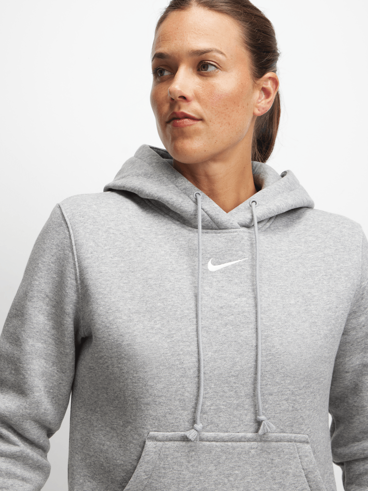 Nike Womens Sportswear Phoenix Fleece Grey Hoodie