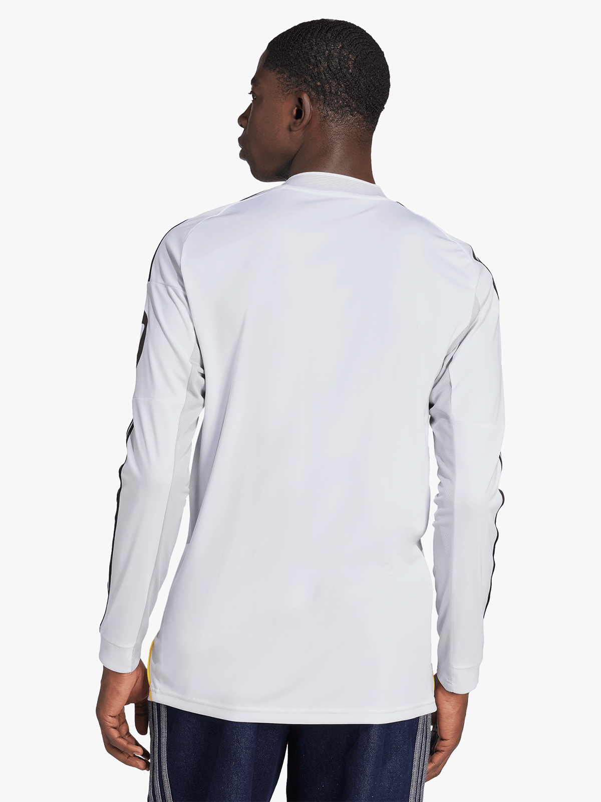 adidas Mens Real Madrid Home 25/26 Long Sleeve White Stadium Jersey