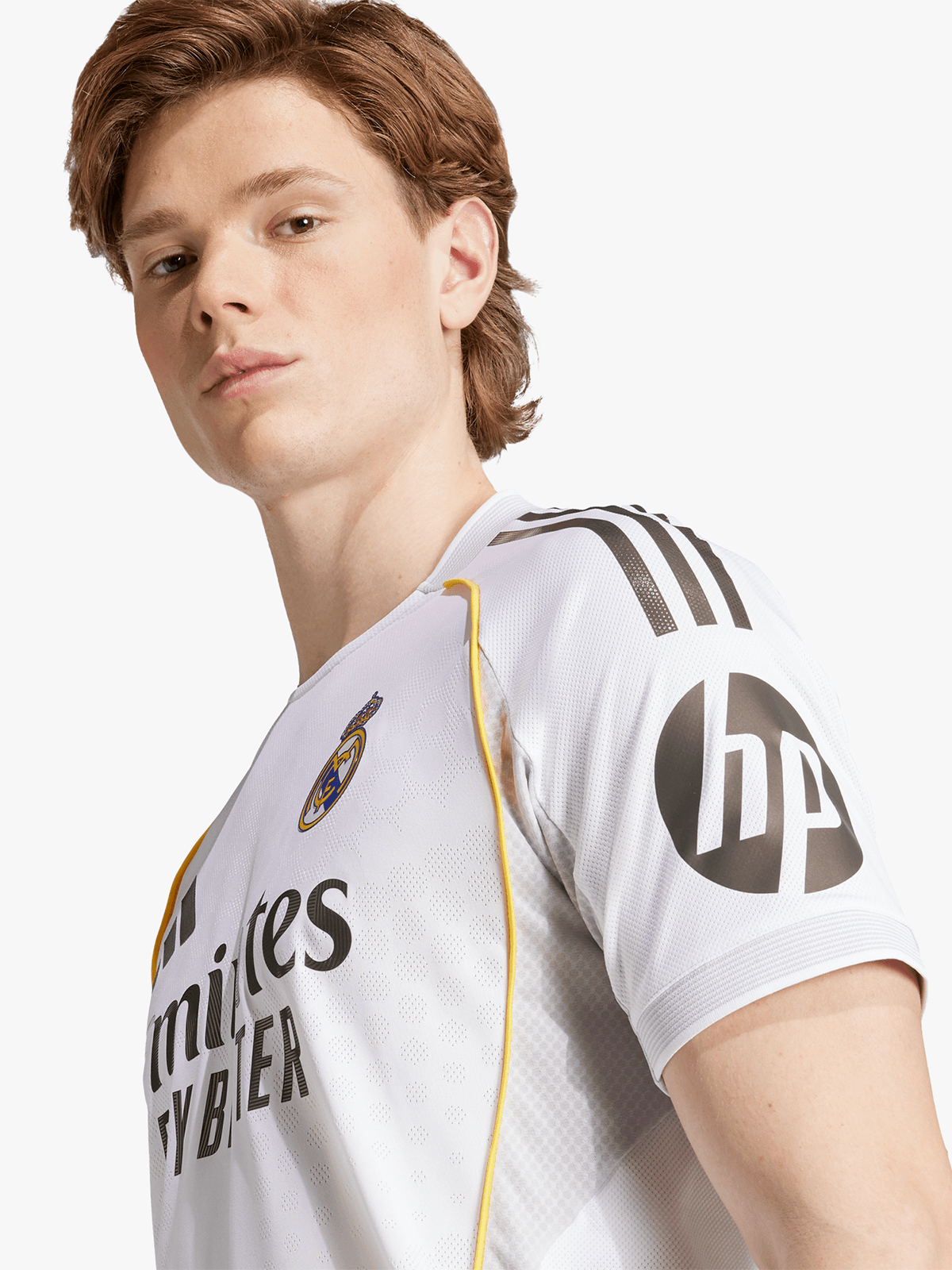 adidas Mens Real Madrid Home 25/26 White Authentic Jersey