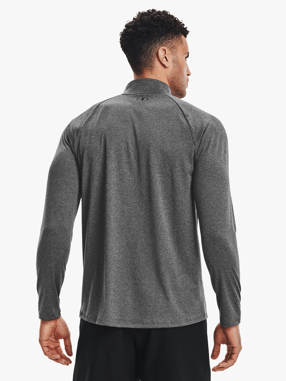 Under Armour Mens Tech™ 1/2 Zip Long Sleeve Grey Top