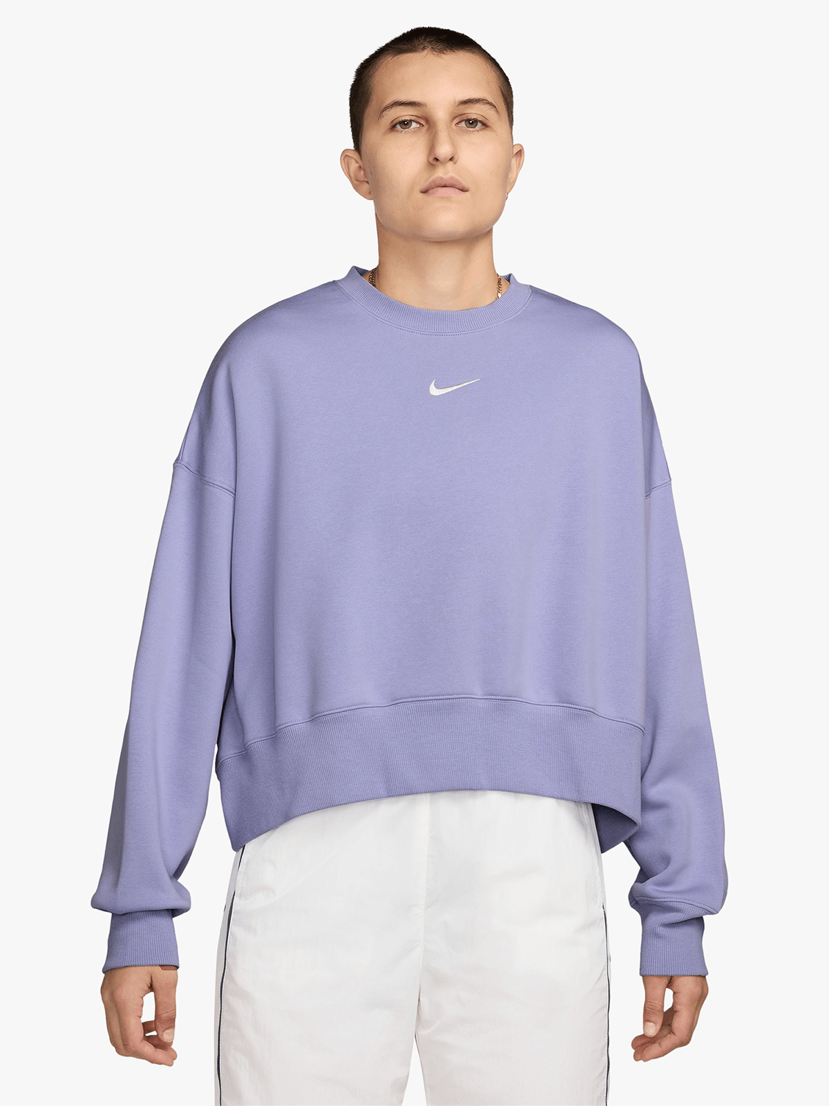 Nike Womens Sportswear Phoenix Fleece Lilac Sweatshirt