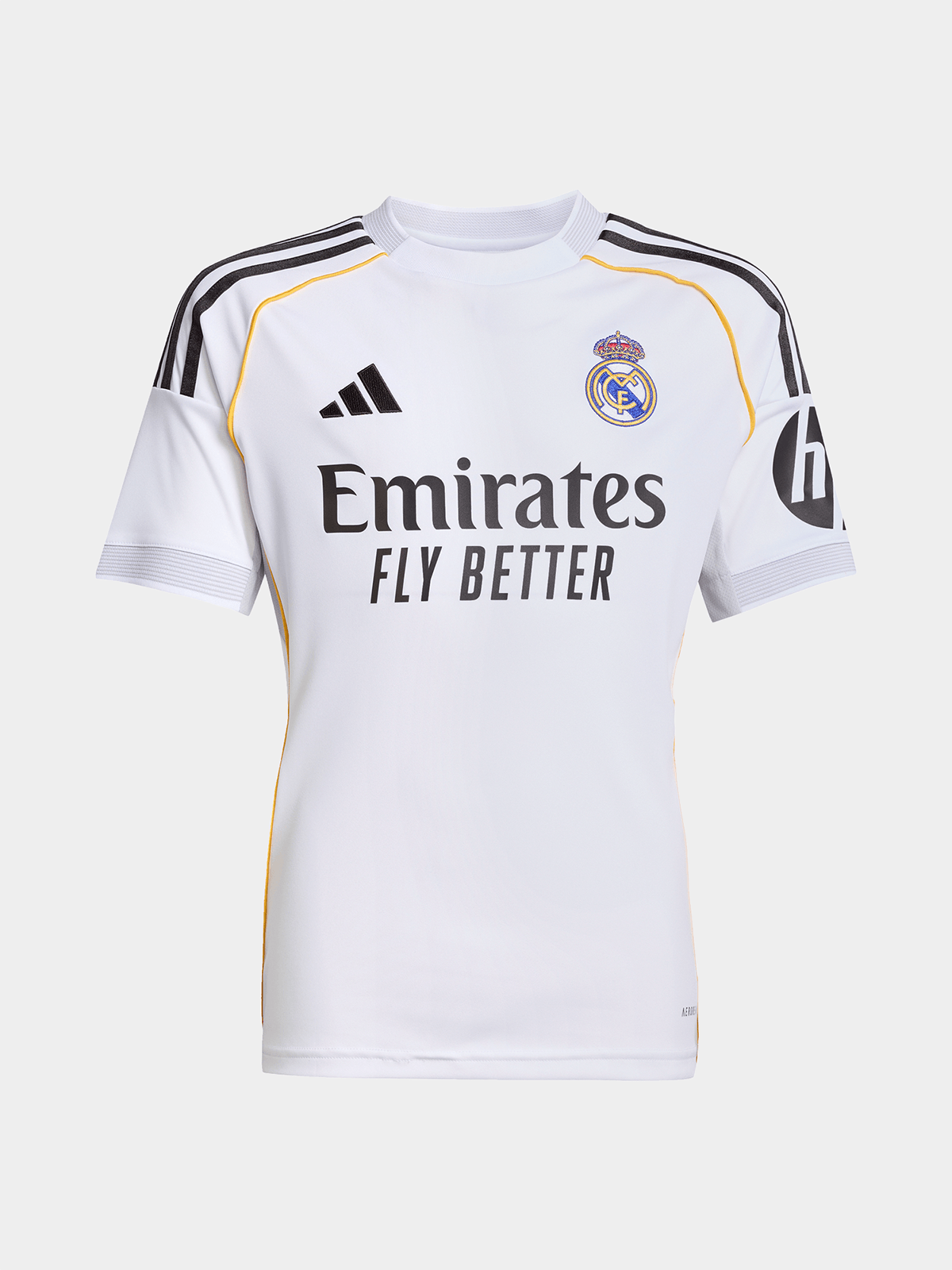 adidas Youth Real Madrid Home 25/26 White Stadium Jersey
