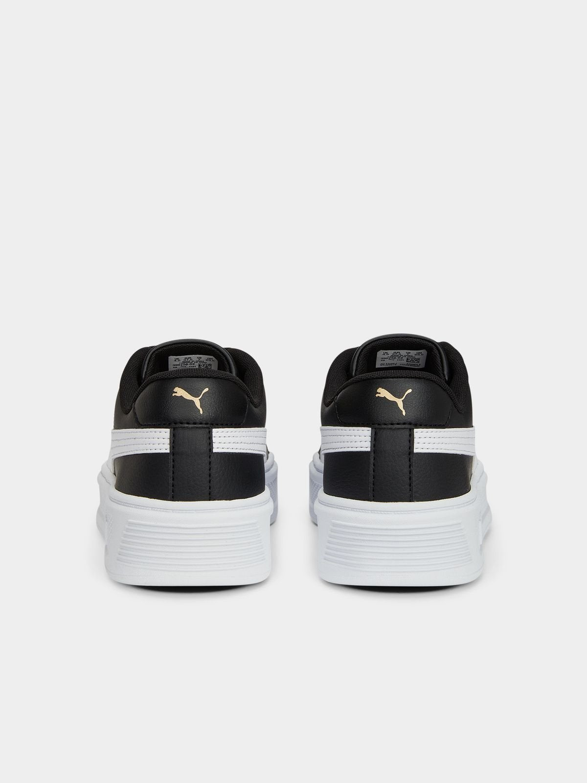 Womens Puma Smash Platform v3 Black/White Sneakers