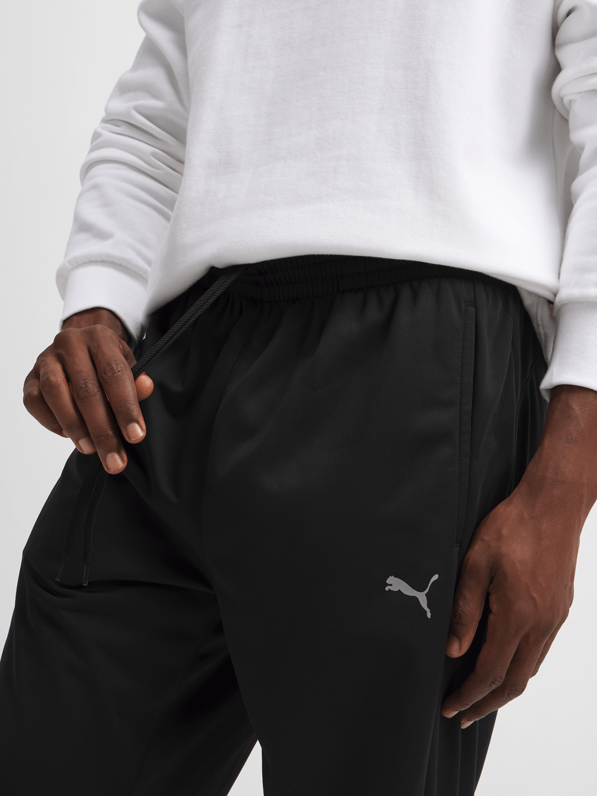 Puma Mens Essential Tricot Black Pants