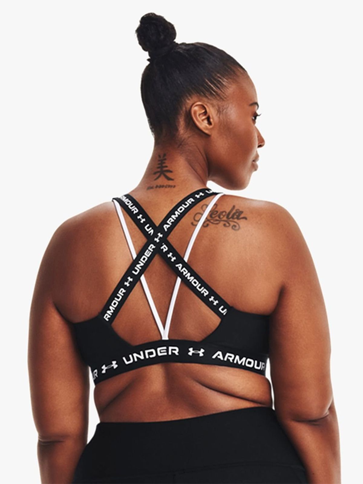 Under Armour Crossback Low Impact Black Sports Bra