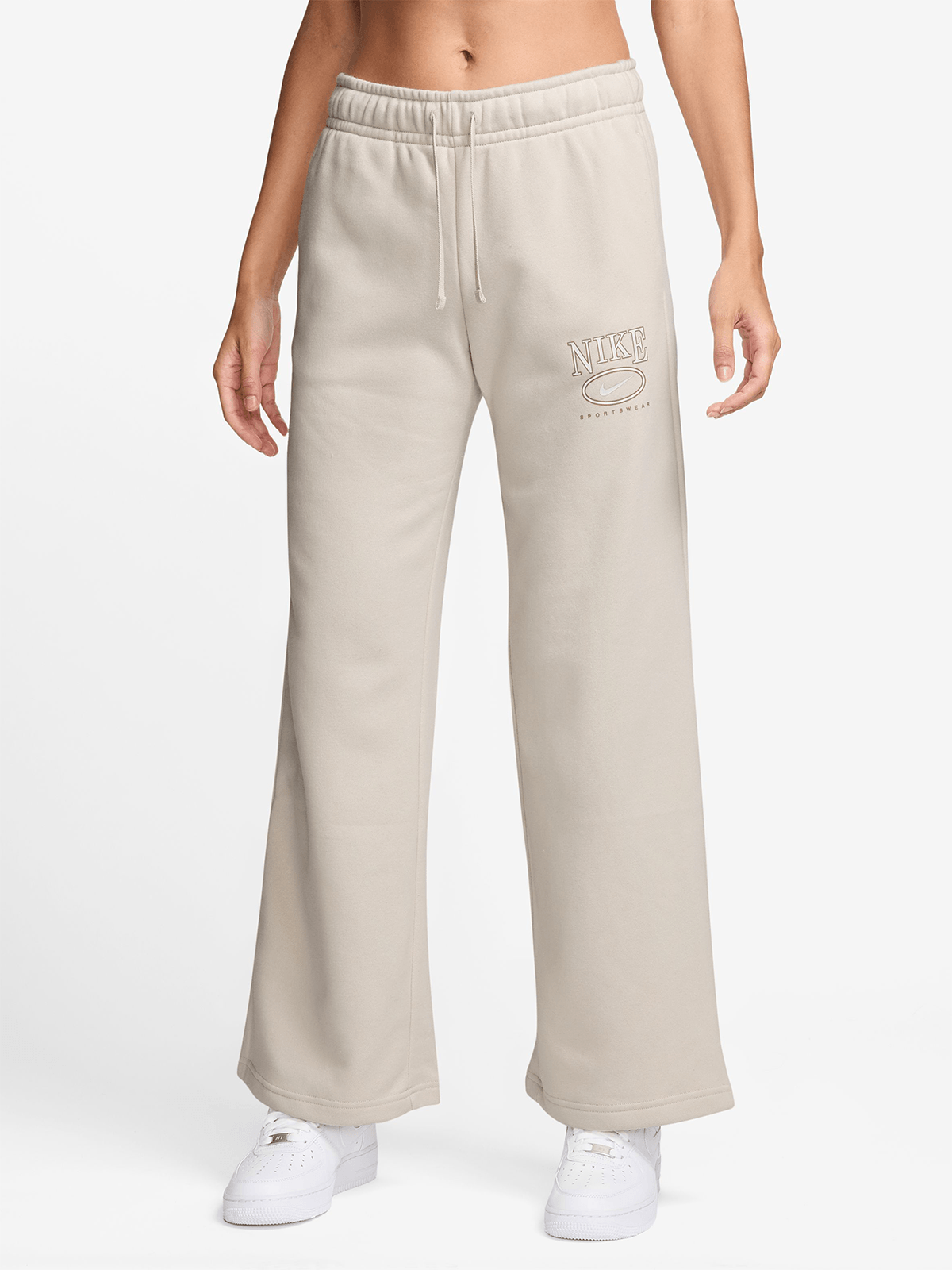 Nike Womens Sportswear Club Fleece Graphic Orewood Brown Pants