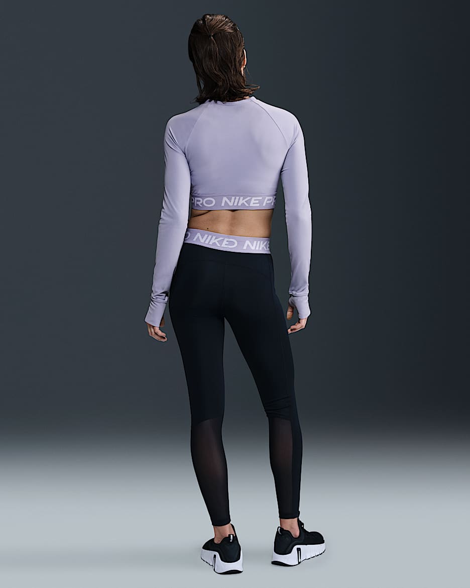 Nike Pro
Women's Mid-Rise Mesh-Panelled Leggings