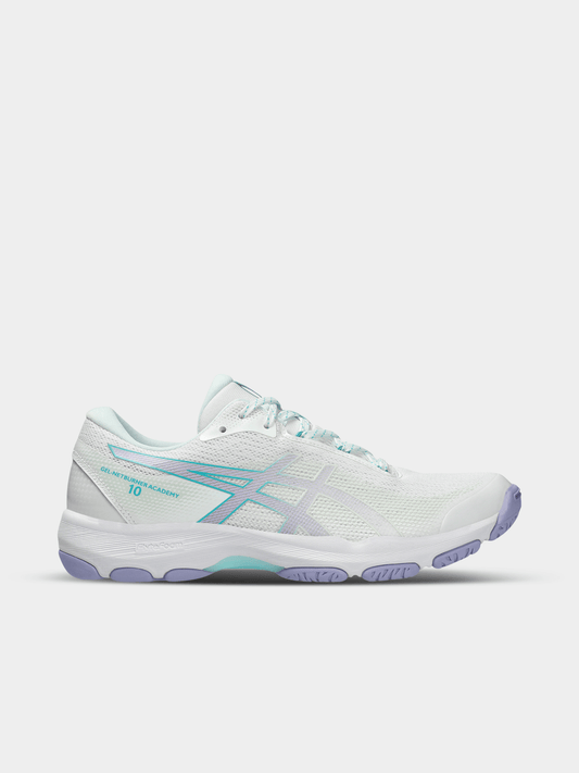 Asics Womens Gel-Netburner Academy 10 White/Vapor Netball Shoes