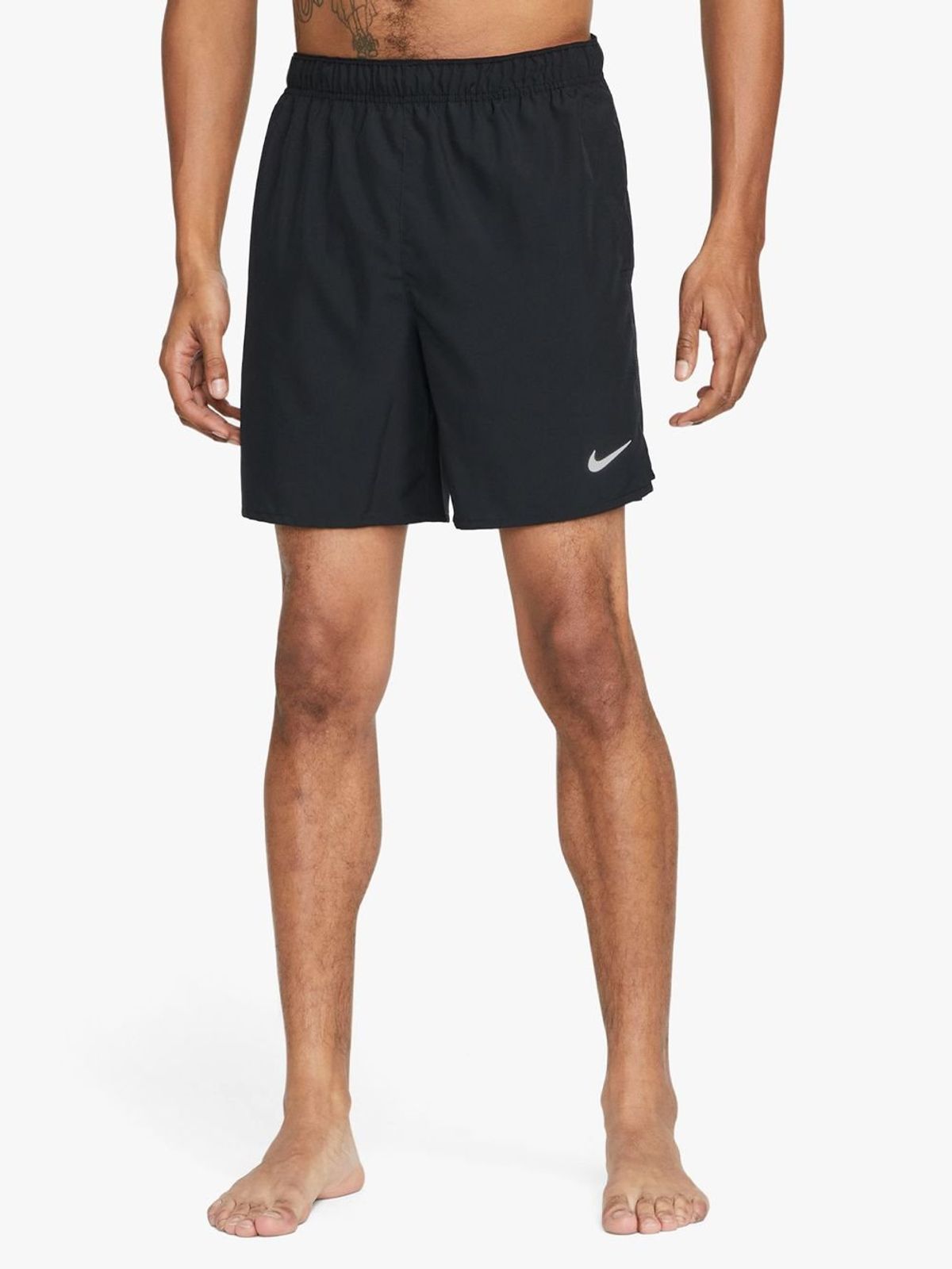 Nike Mens Dri-Fit Black Challenger 7 inch Unlined Versatile Shorts