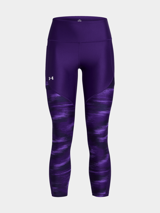 Under Armour Womens Tech™ Printed Panel Ankle Purple Leggings