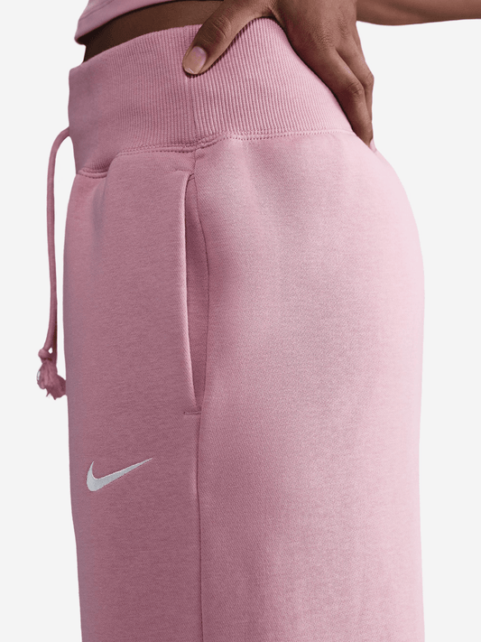 Nike Womens Sportswear Phoenix Fleece Pink Wide Leg Pants