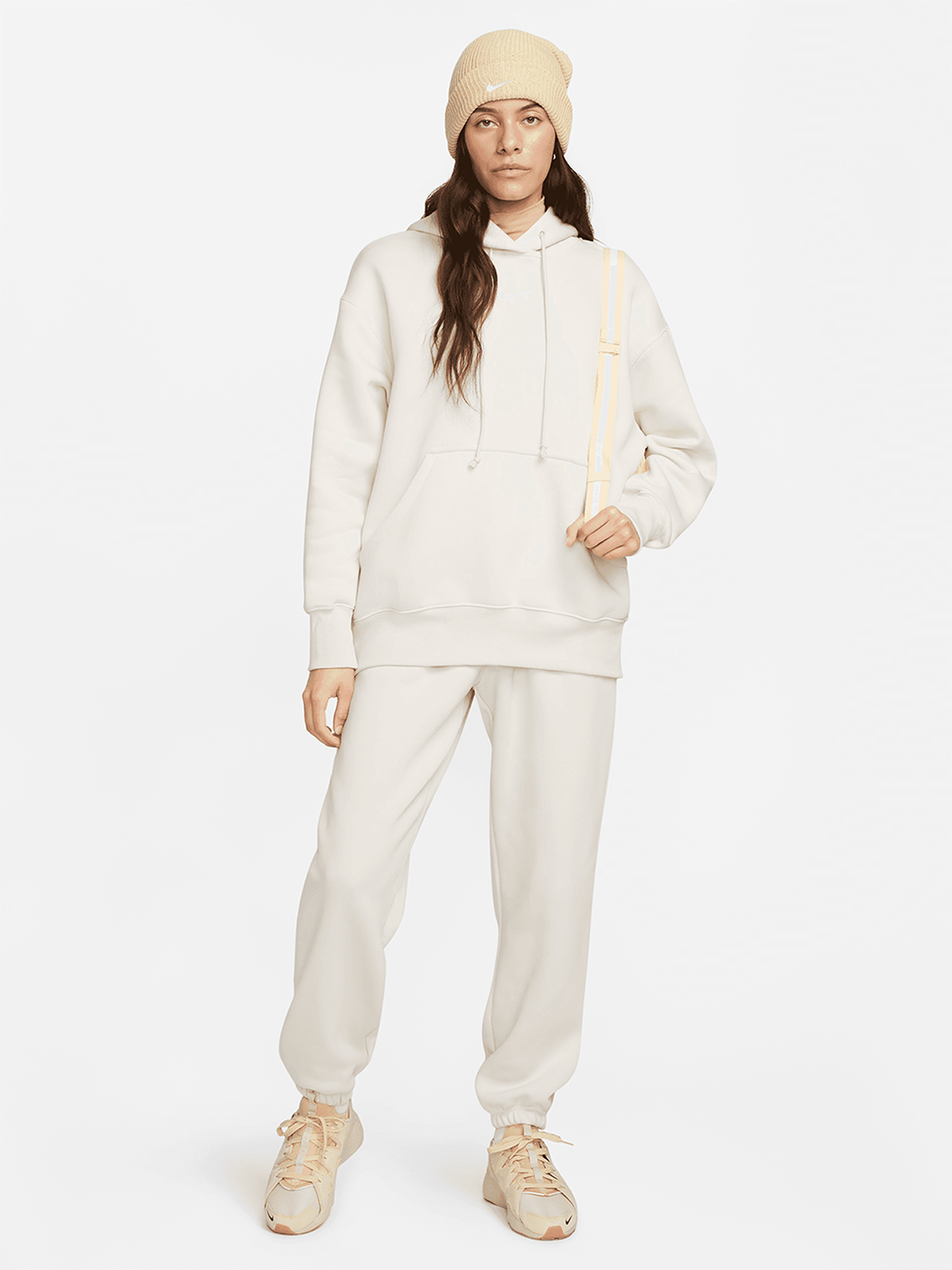 Nike Womens Sportswear Phoenix Fleece Orewood Brown Hoodie