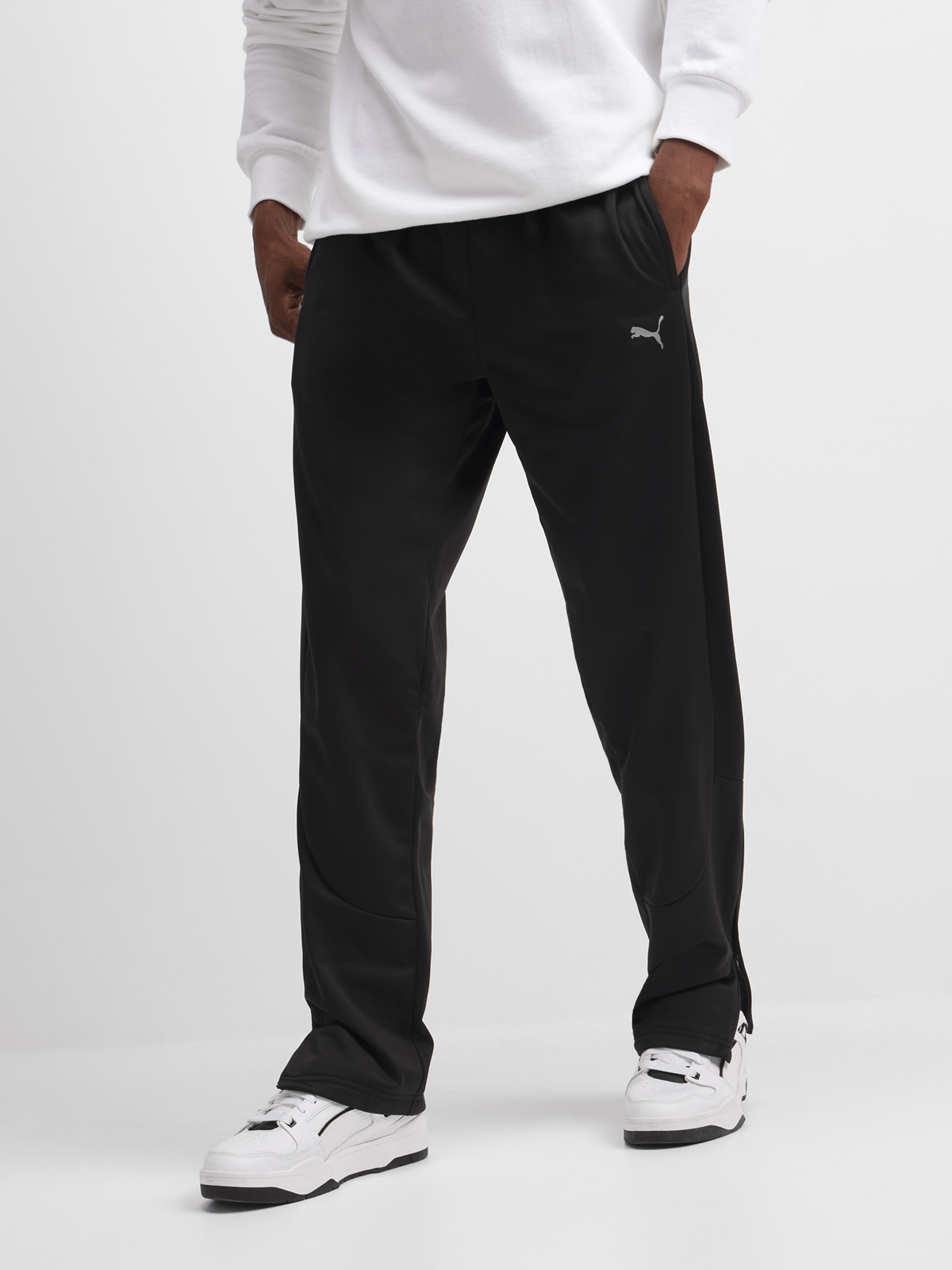 Puma Mens Essential Tricot Black Pants