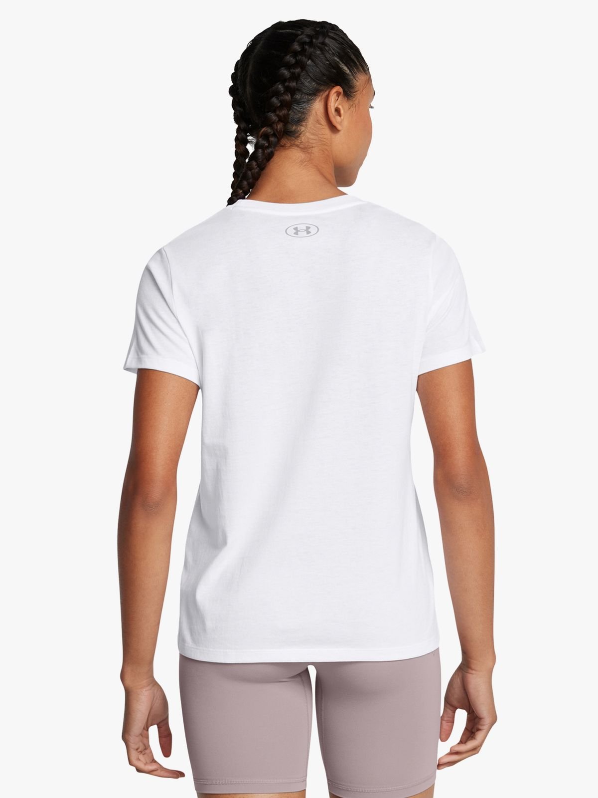 Under Armour Womens Big Logo White Short Sleeve Top