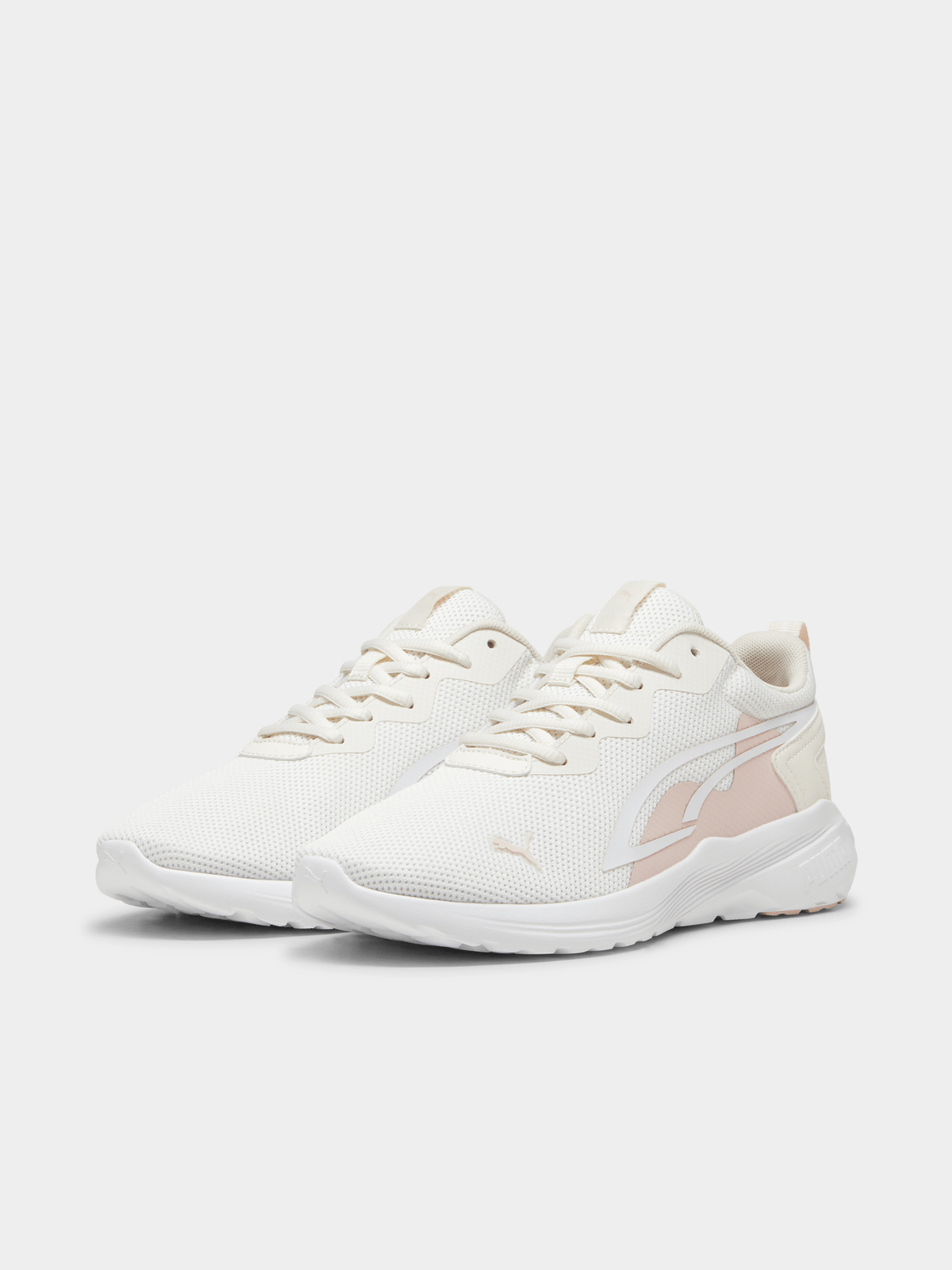 Womens Puma All Day Active Cream/Pink Running Shoes