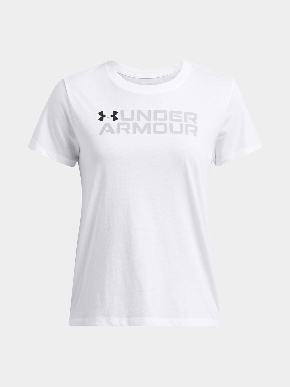 Under Armour Womens Big Logo White Short Sleeve Top