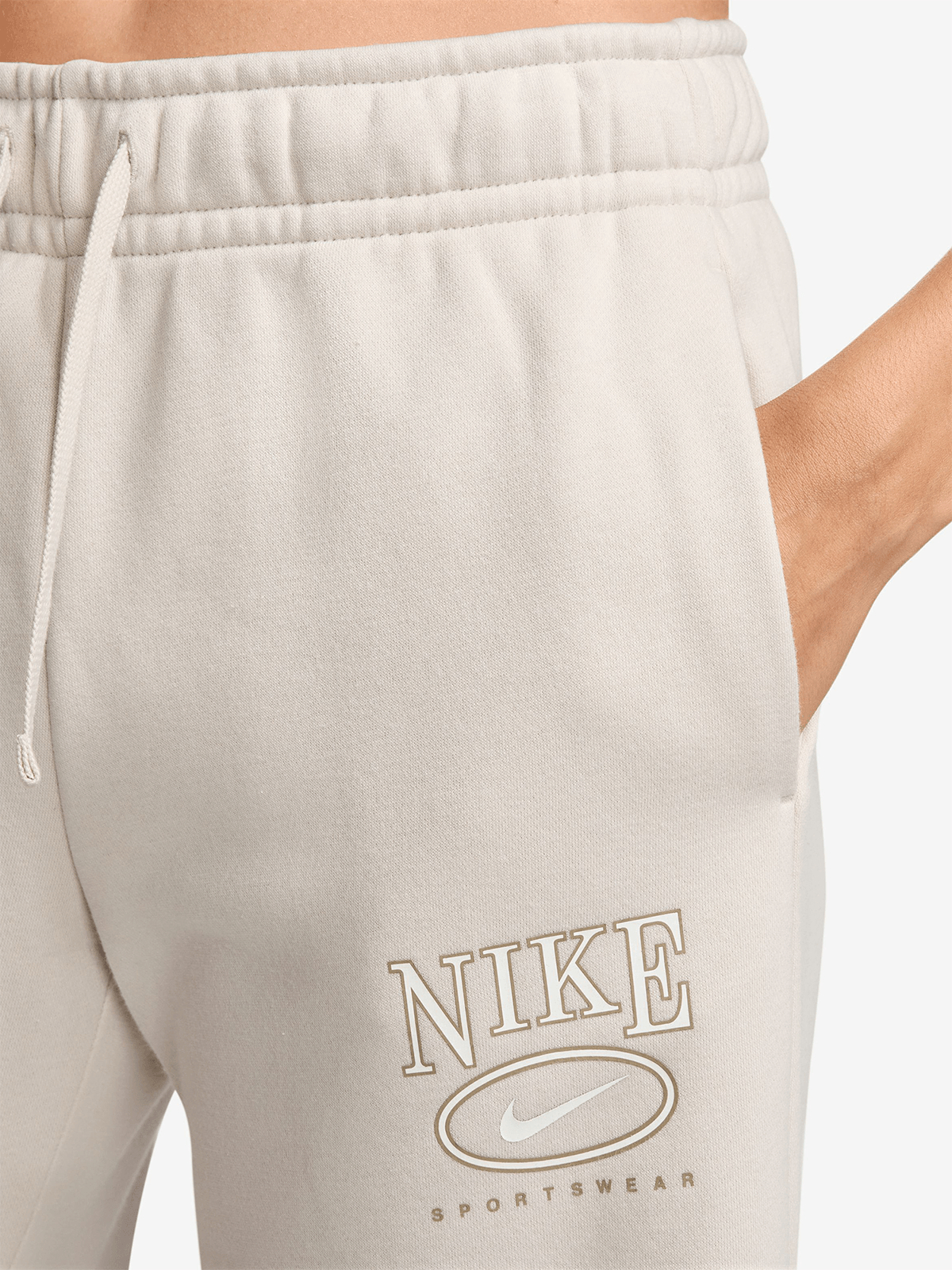 Nike Womens Sportswear Club Fleece Graphic Orewood Brown Pants