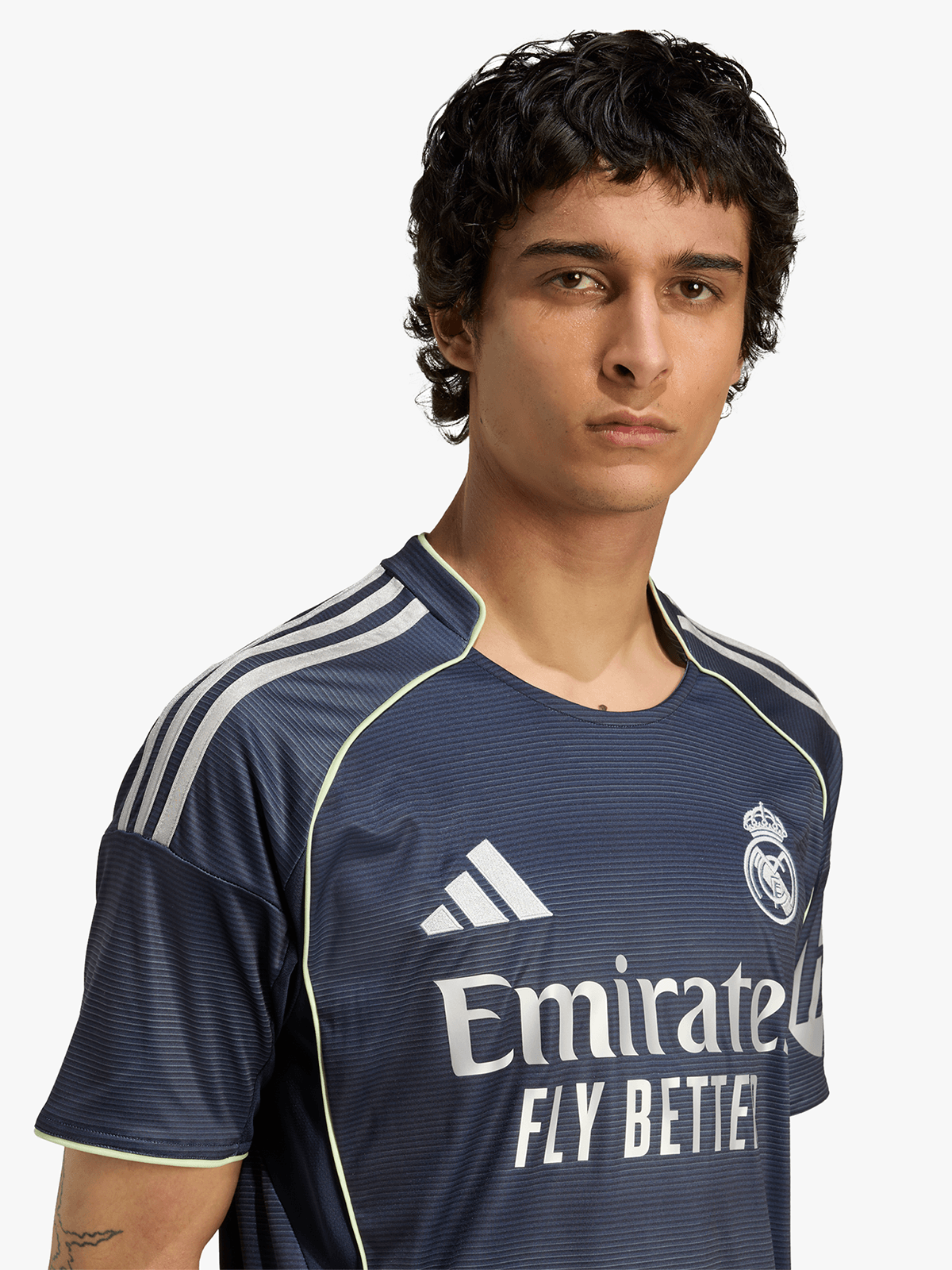 adidas Mens Real Madrid Away 25/26 Navy Stadium Jersey