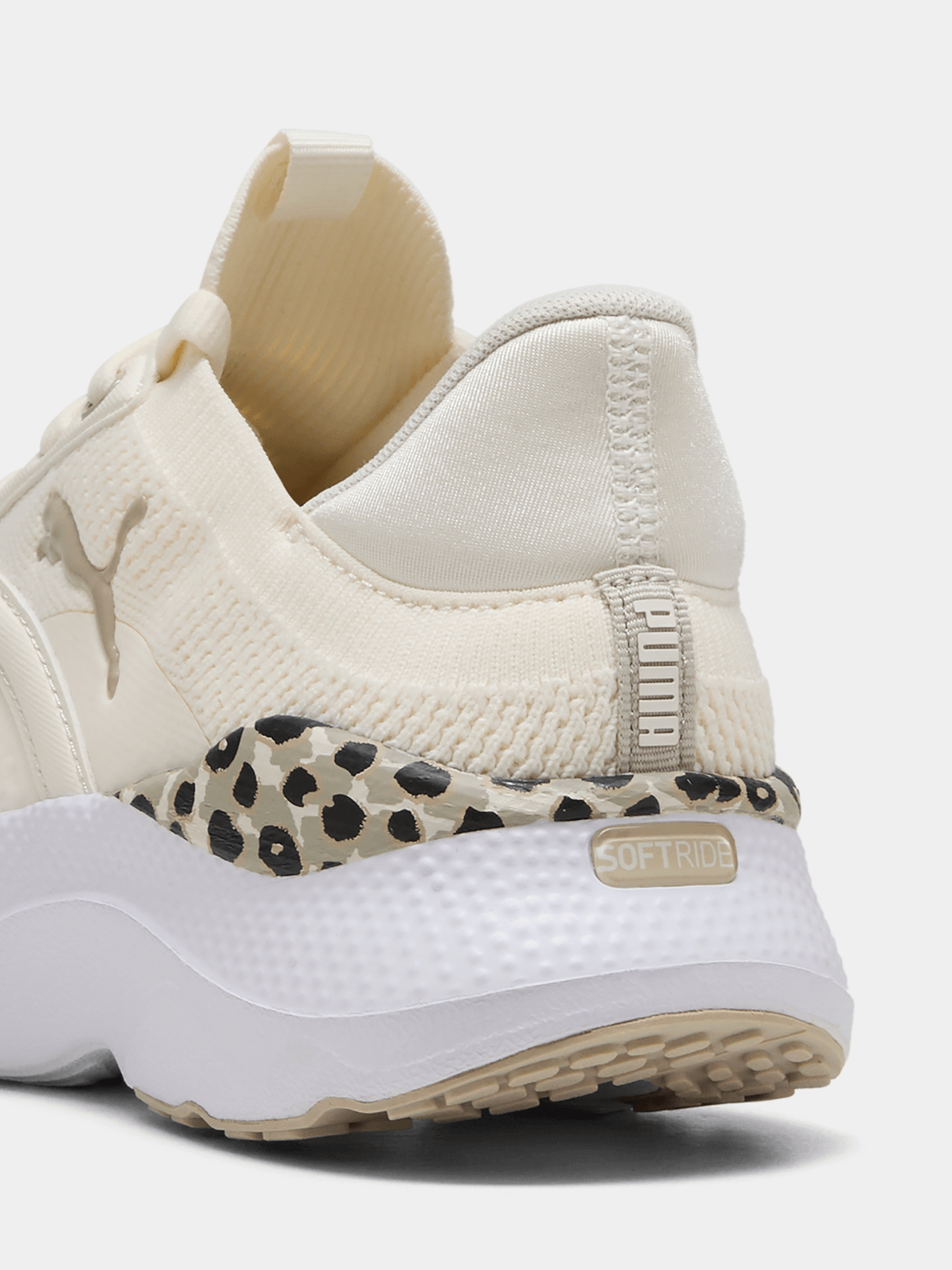 Puma Womens Softride Mayve Hybrid Warm White/Desert Dust Running Shoes