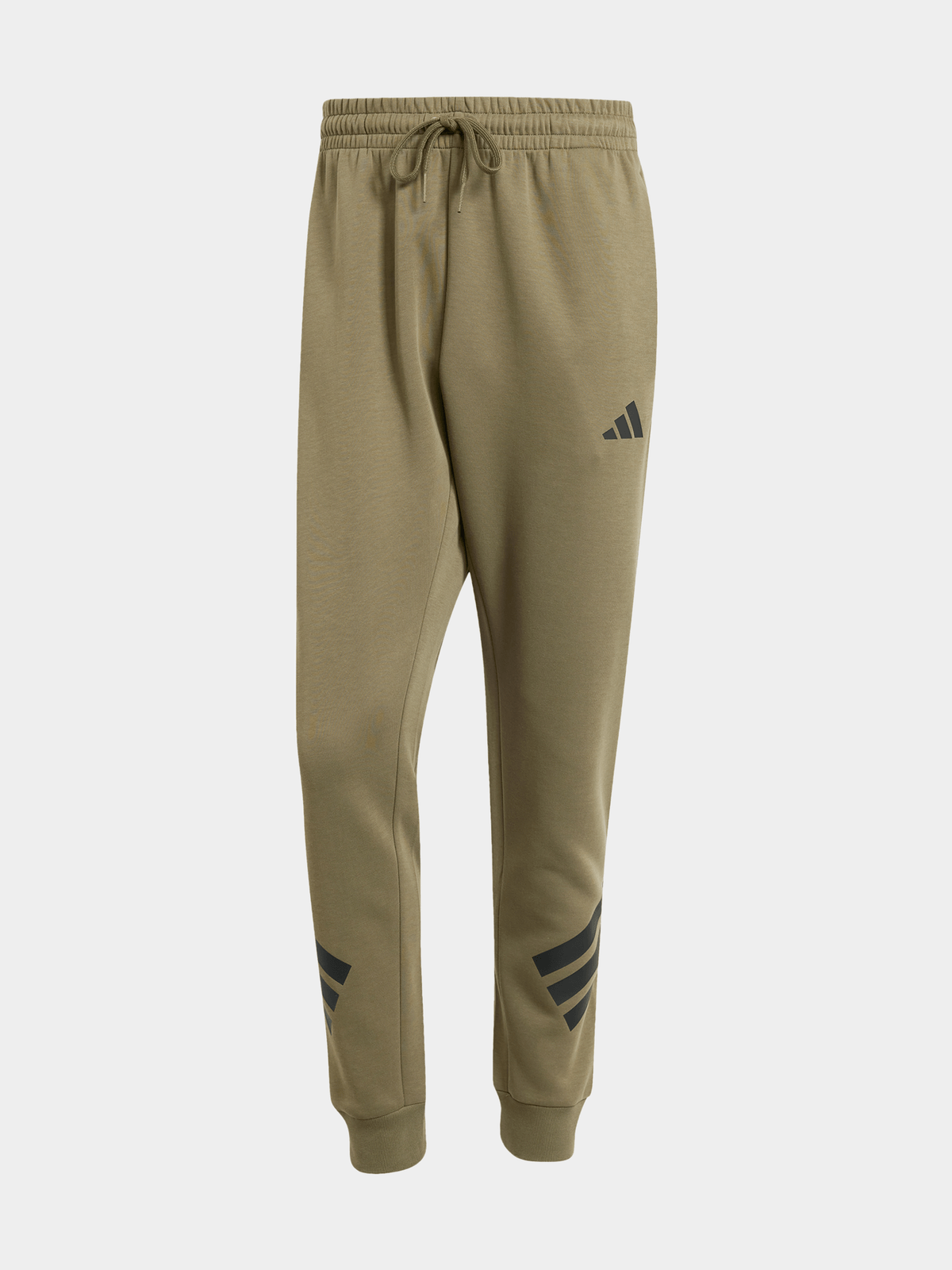 adidas Mens Future Icons 3-Stripes Olive Pants