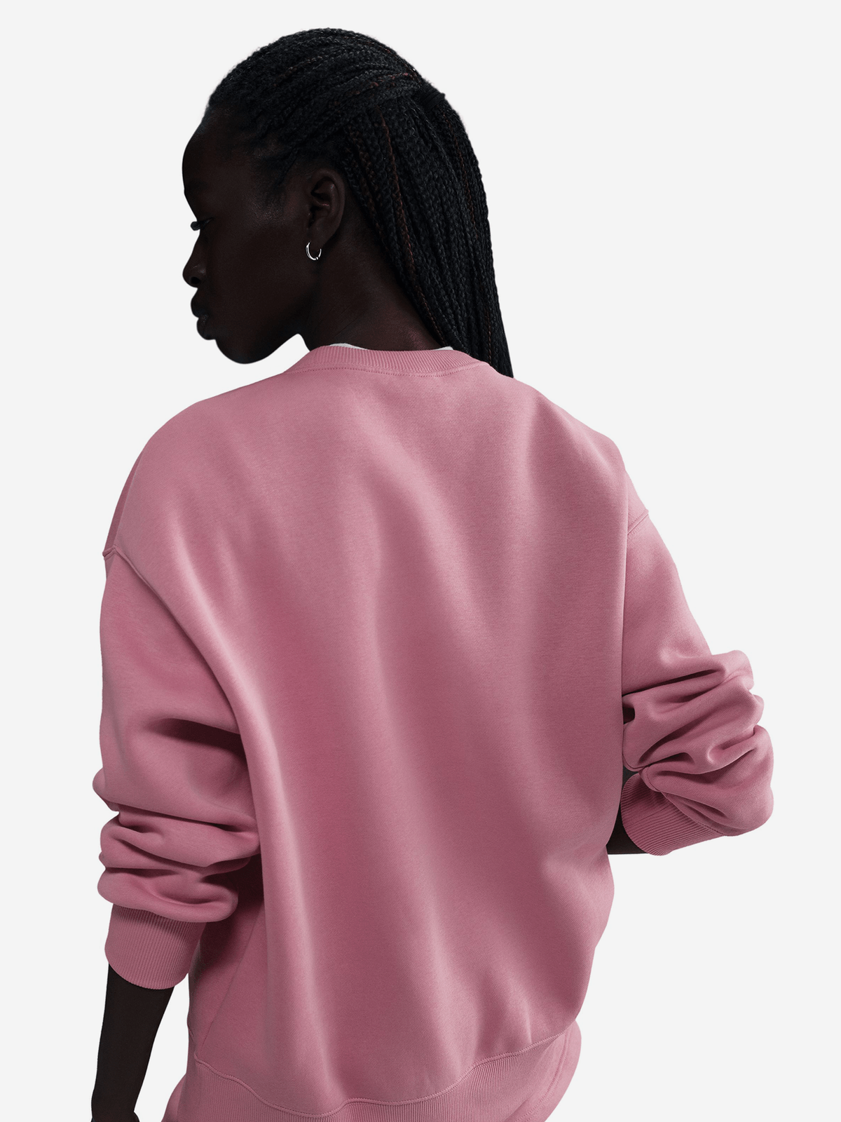 Nike Womens Sportswear Phoenix Fleece Oversized Pink Sweatshirt