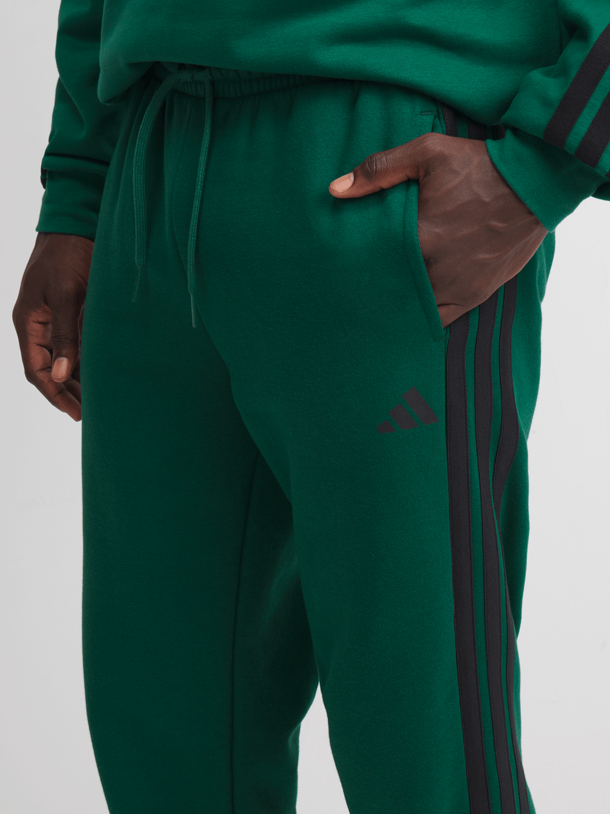 adidas Mens 3-Stripes Collegiate Green Pants