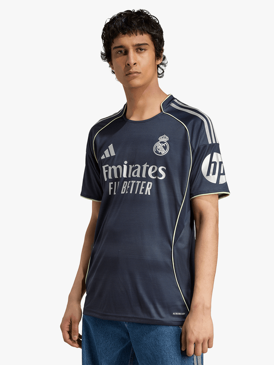 adidas Mens Real Madrid Away 25/26 Navy Stadium Jersey