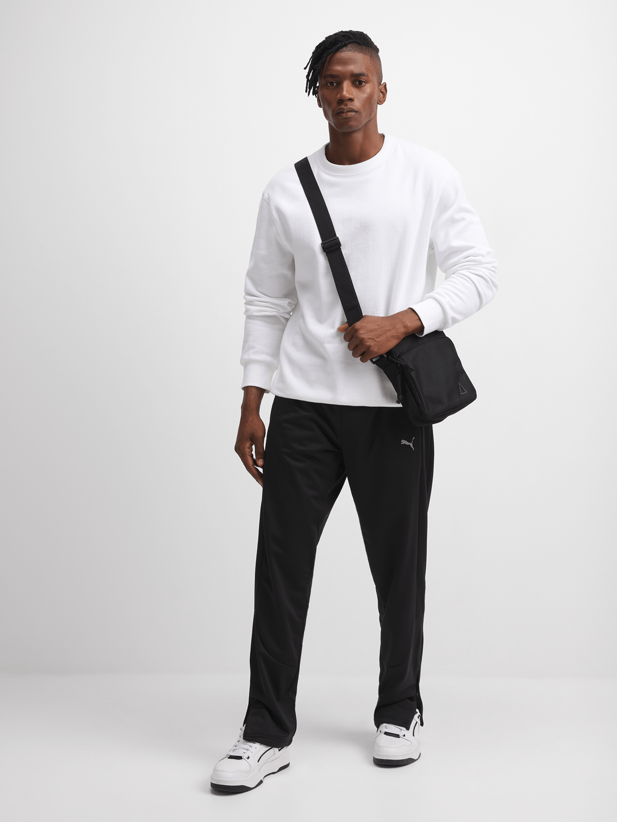 Puma Mens Essential Tricot Black Pants