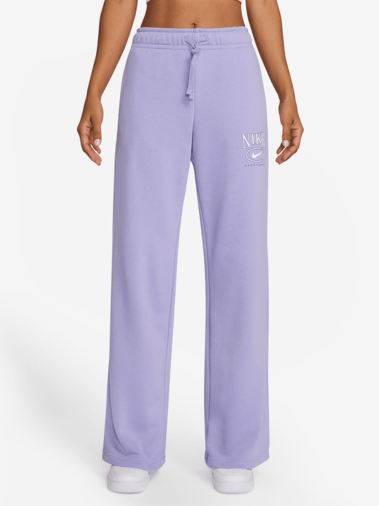 Nike Womens Sportswear Club Fleece Graphic Lilac Pants