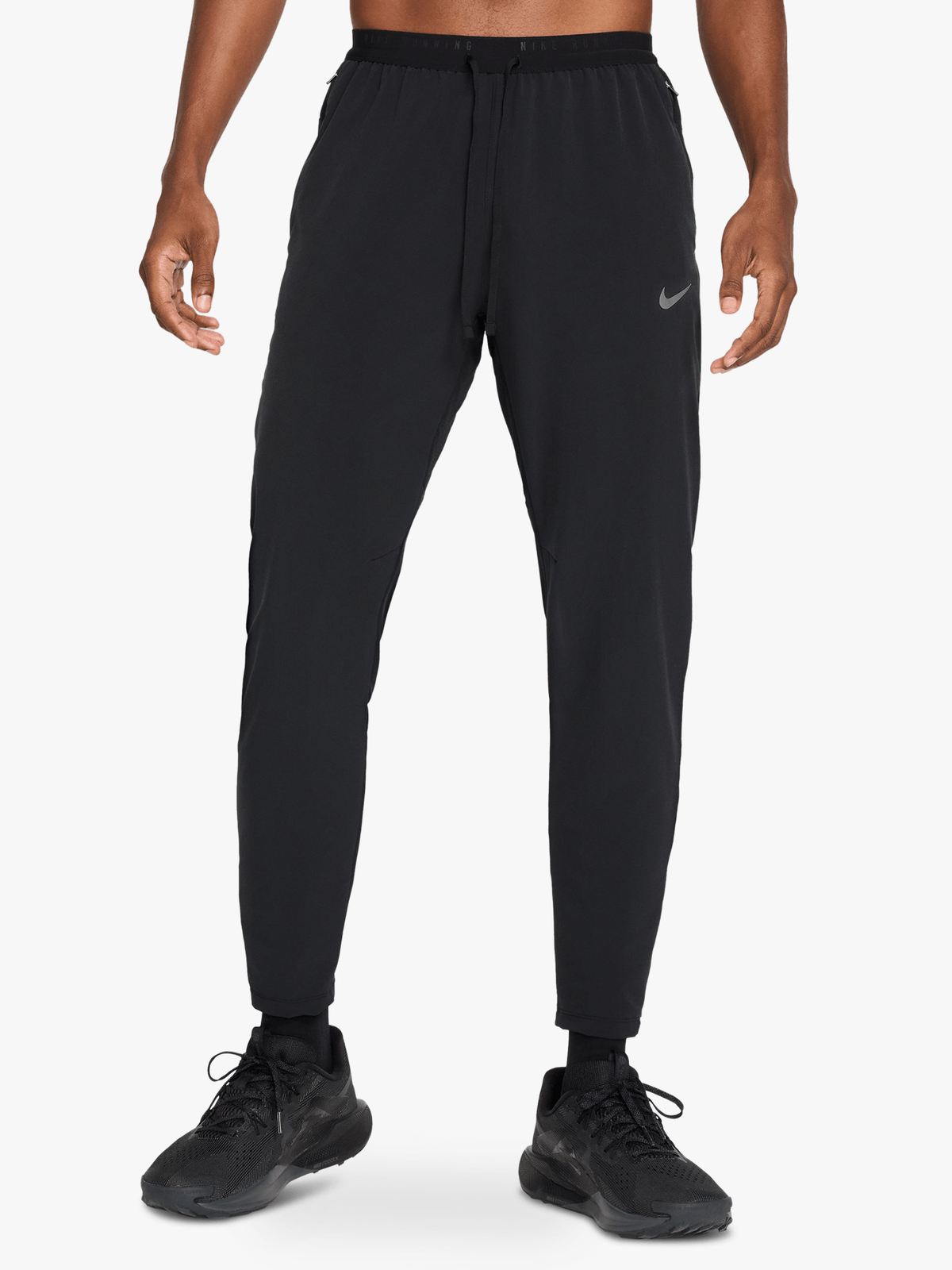 Nike Mens Dri-Fit Stride Woven Black Running Pants