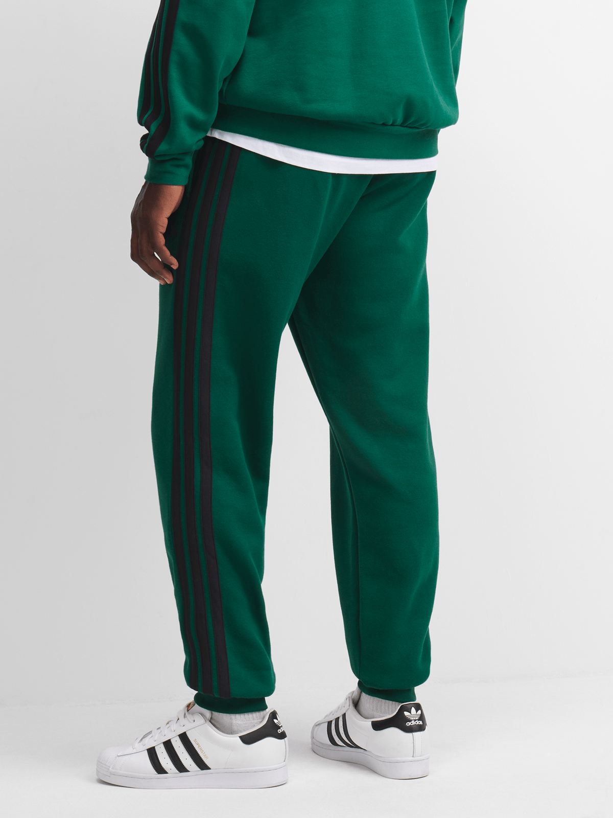 adidas Mens 3-Stripes Collegiate Green Pants
