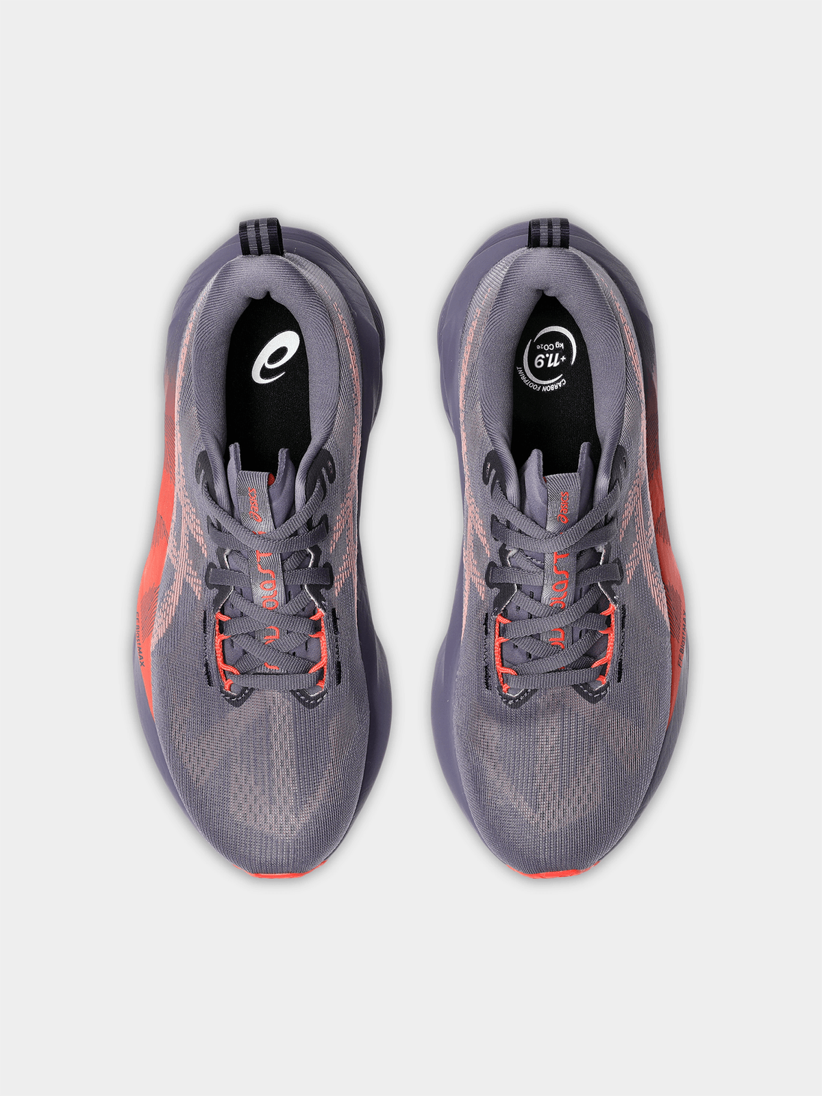 Asics Womens Novablast 5 Greyish Purple/Coral Reef Running Shoes